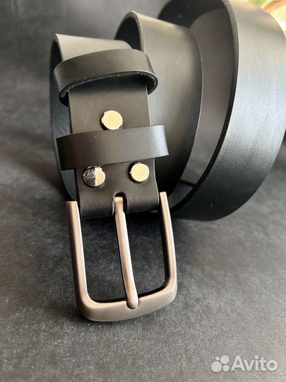 Мужской ремень из итальянской кожи