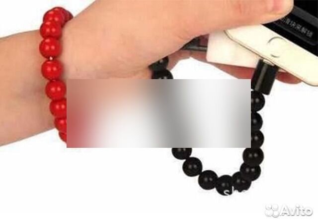 Браслет кабель Micro USB с бусинами, Wearable Brac