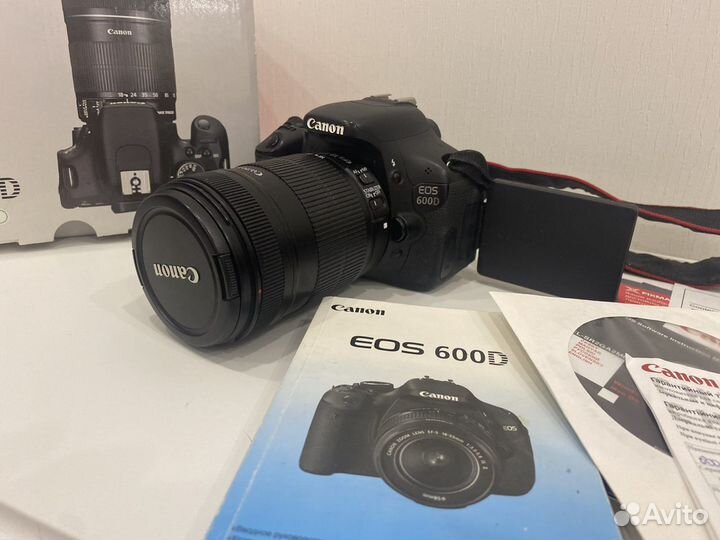 Зеркальный фотоаппарат canon 600d 18 -135