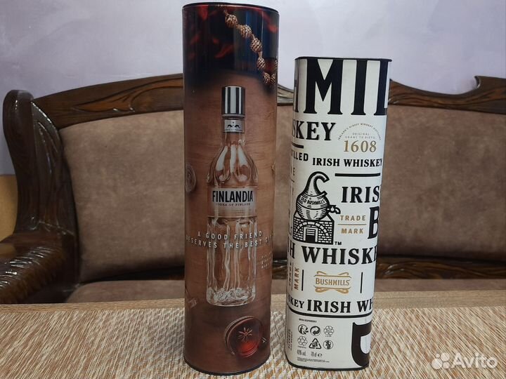 Коробка тубус из-под элитного спиртного