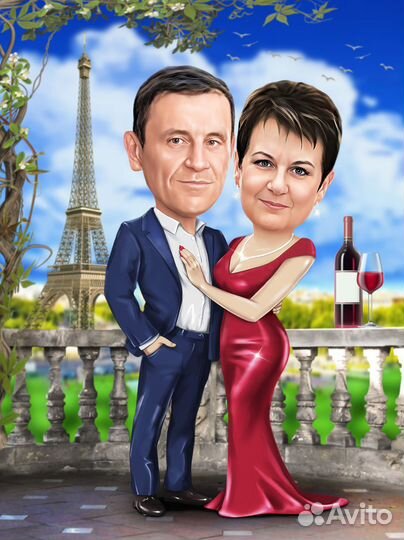 Шаржи на заказ по фото