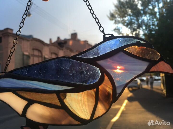 Витраж Птичка