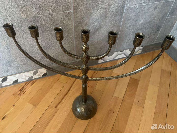 Подсвечник Менора кованая