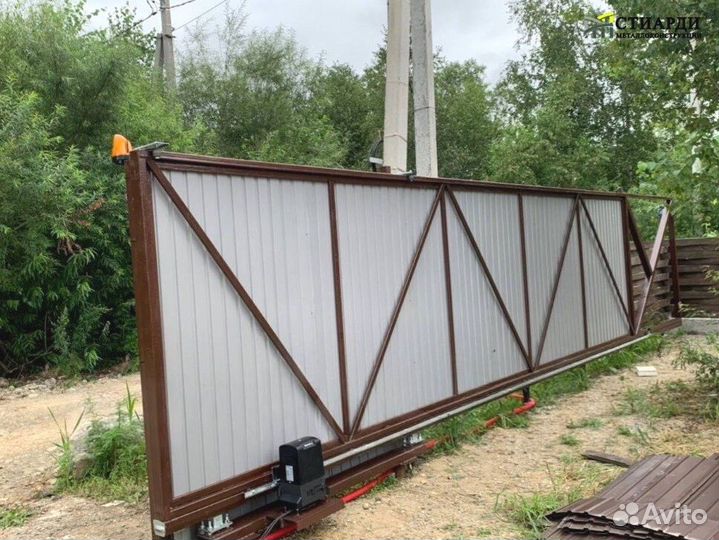 Откатные ворота, заборы, калитки