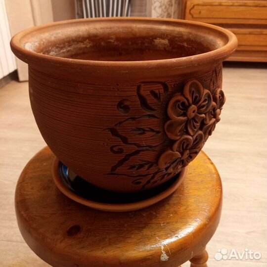 Горшок для цветов керамика большой