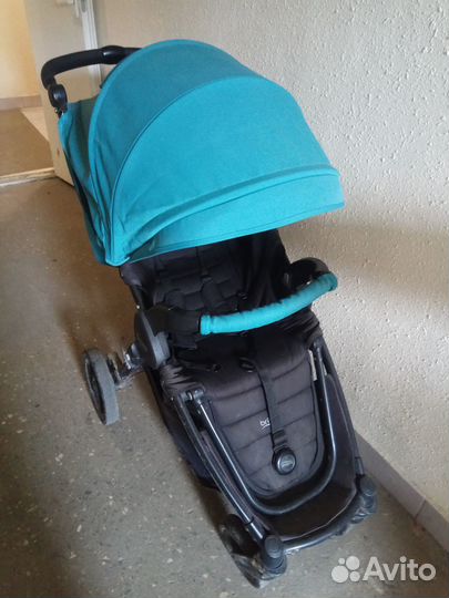 Коляска Britax b motion 4 plus бирюзовая+дождевик