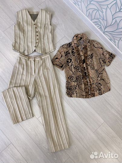 Брюки, жилетка, рубашка 42