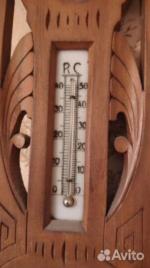 Старинный барометр/термометр. Метеостанция