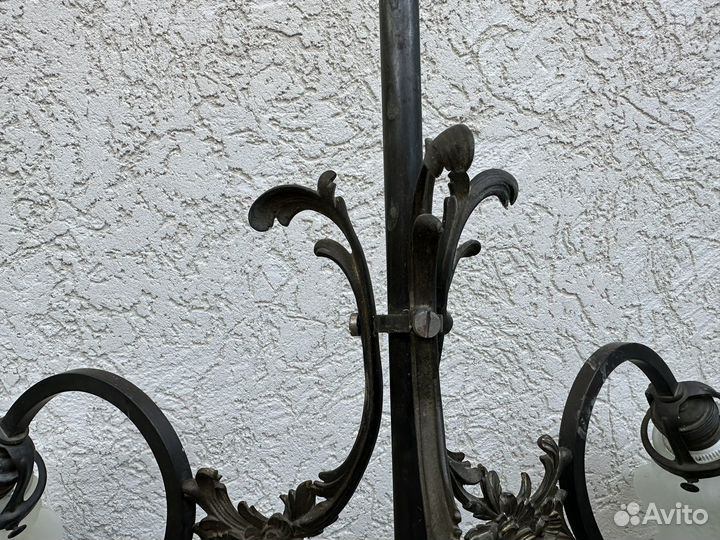 Люстра старинная бронза