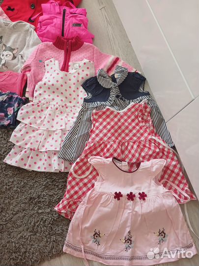 Пакетом вещи на девочку 80-86