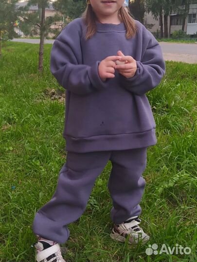 Спортивный костюм с начесом теплый для детей