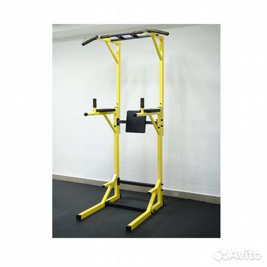 Турник Напольный 3в1 брусья и пресс 200 кг жёлтый