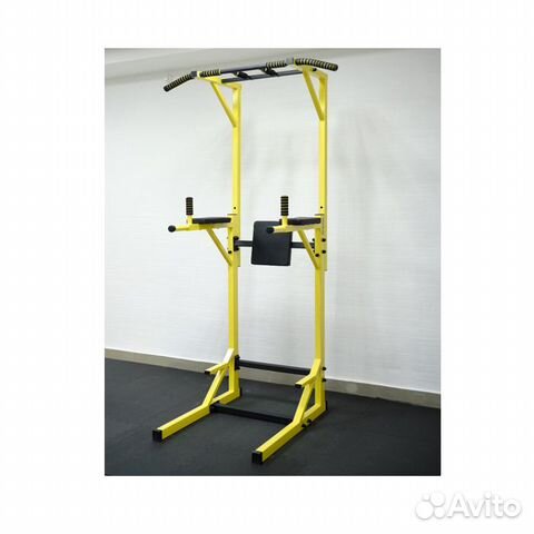 Турник Напольный 3в1 брусья и пресс 200 кг жёлтый