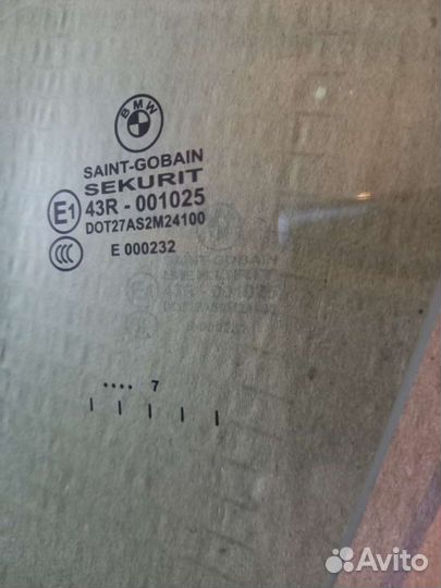 Стекло двери передней левой bmw x3 e83 зеленое