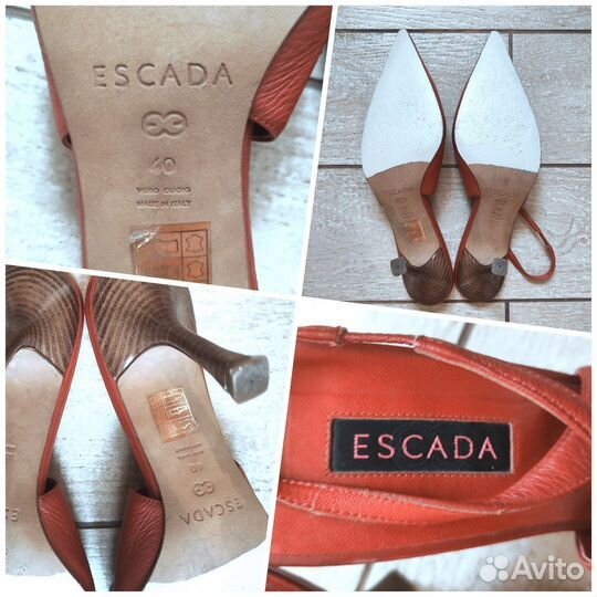 Escada Туфли лодочки без пятки 39,5