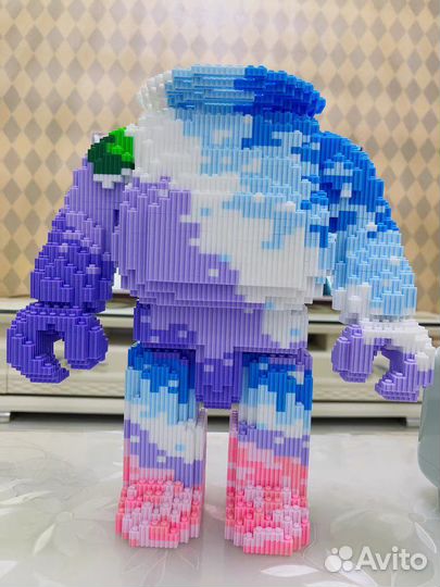 3d конструктор, медведь BearBrick, лего, lego