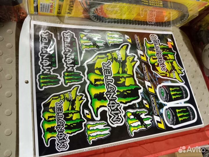 Наклейки monster energy