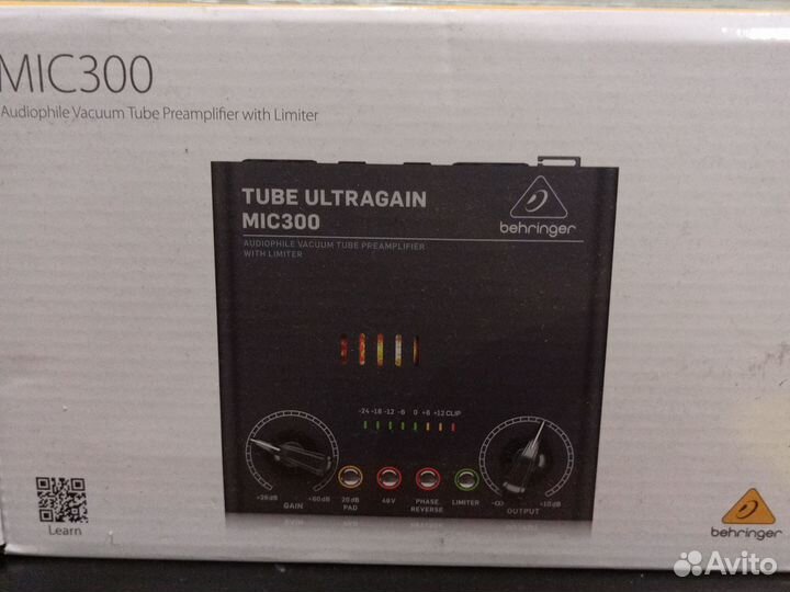 Ламповый предусилитель behringer mic300