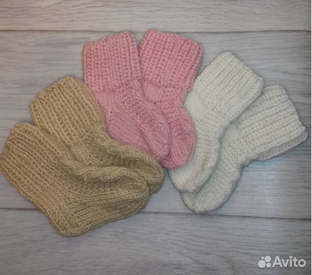 Носки детские вязаные ручная работа