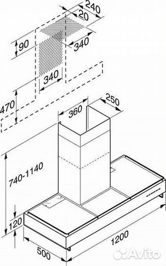 Вытяжка Miele DA 259-2