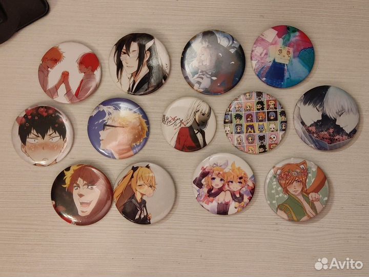 Большие аниме значки