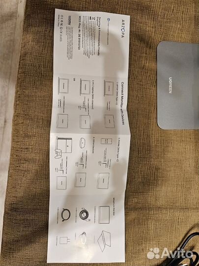 Портативный монитор arzopa 16.1 дюйма, 100 sRGB