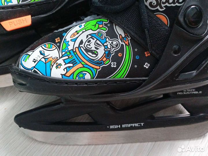 Коньки раздвижные 26-31