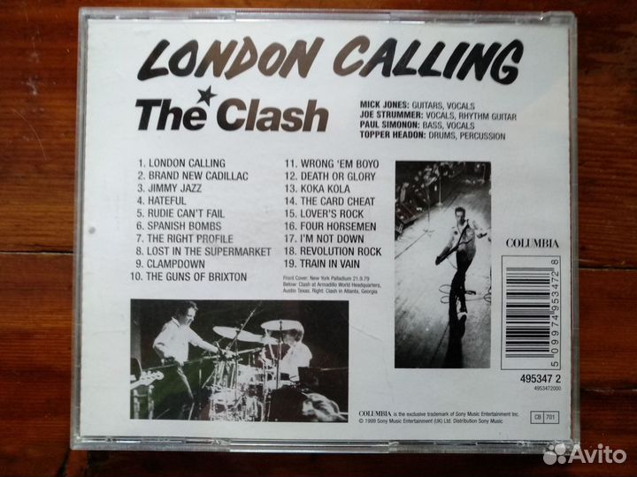 Cd диск фирменный THE clash - london calling