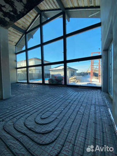 Монтаж разводка систем отопления в домах коттеджах