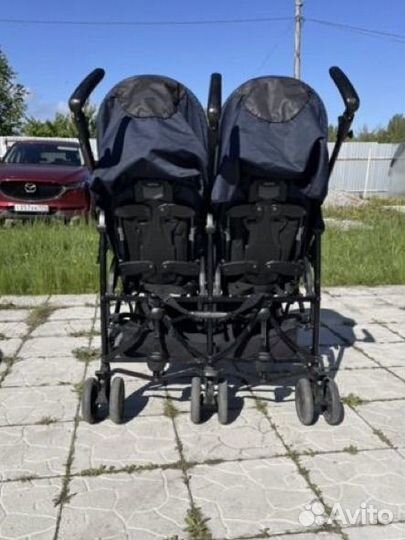 Прогулочная коляска peg perego для двойни