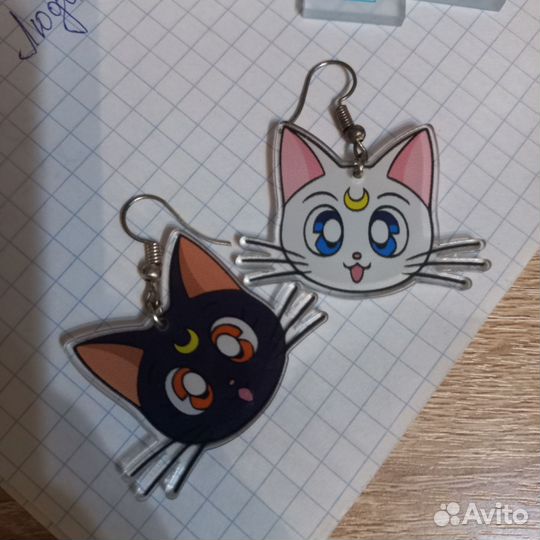 Серьги аниме