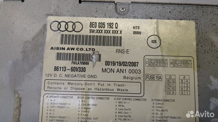 Магнитола Audi A4 (B7), 2007