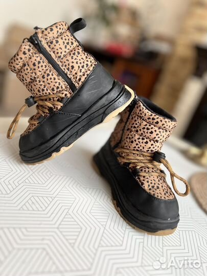 Ботинки детские zara 26 лепардовые