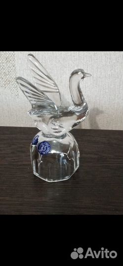 Рюмка - перевертыш. лебедь хрустальная