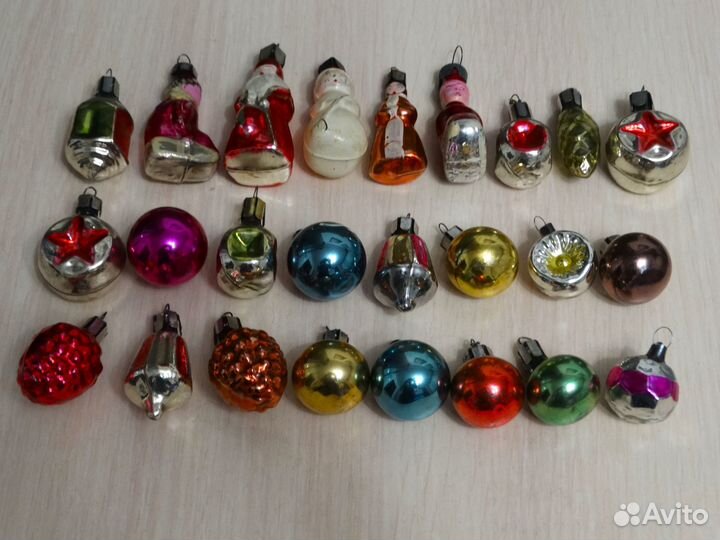 Елочные игрушки мини. СССР
