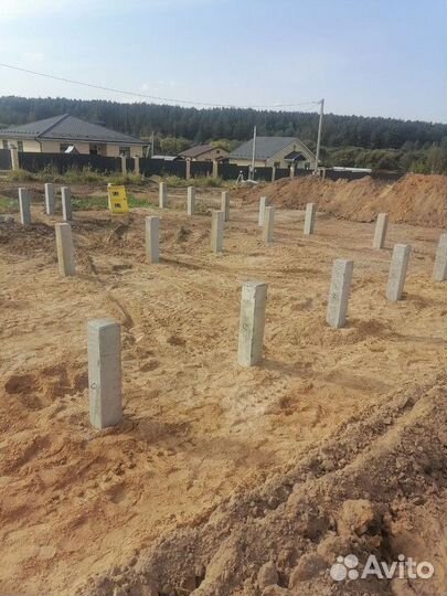 Железобетонные жб сваи / Фундамент за 1 день