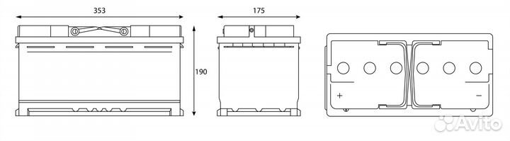 Аккумулятор Sputnik 90Ah 770A