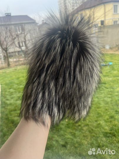 Шапка из песца женская