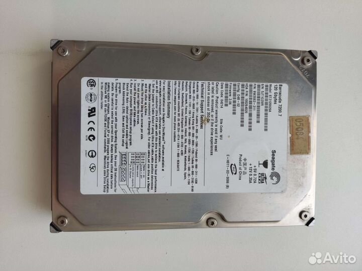 Barracuda 7200.7 120 Gbytes Жесткий диск 120 гб