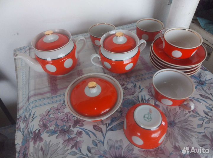 Сервиз чайный новый периода СССР