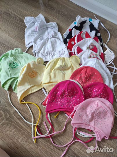 Детские шапочки для новорожденных для девочек