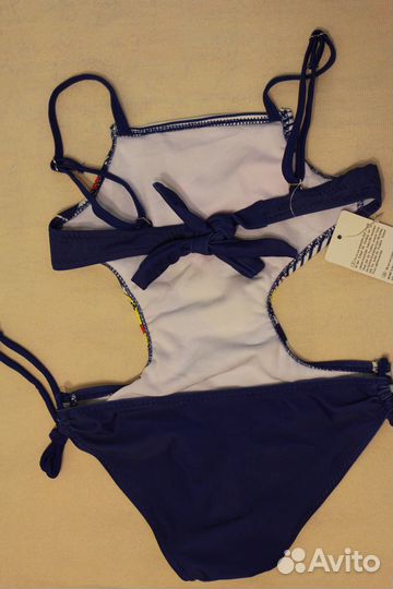 Купальник слитный дев в бассейн аквапарк море