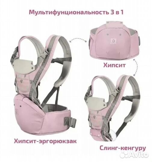 Эргорюкзак кенгуру для переноски детей, новый