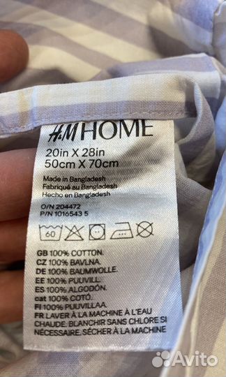 Комплекты постельного белья hm, б/у, 4 шт