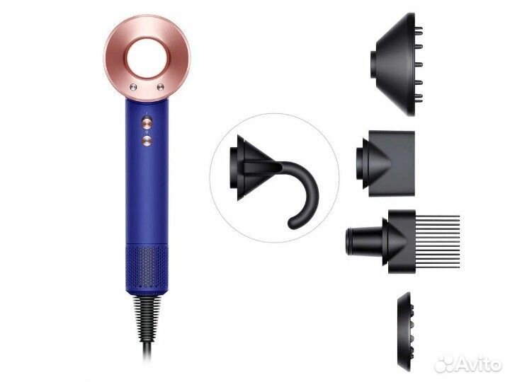 Фен Dyson Supersonic HD07 Vinca Blue. Оригинал