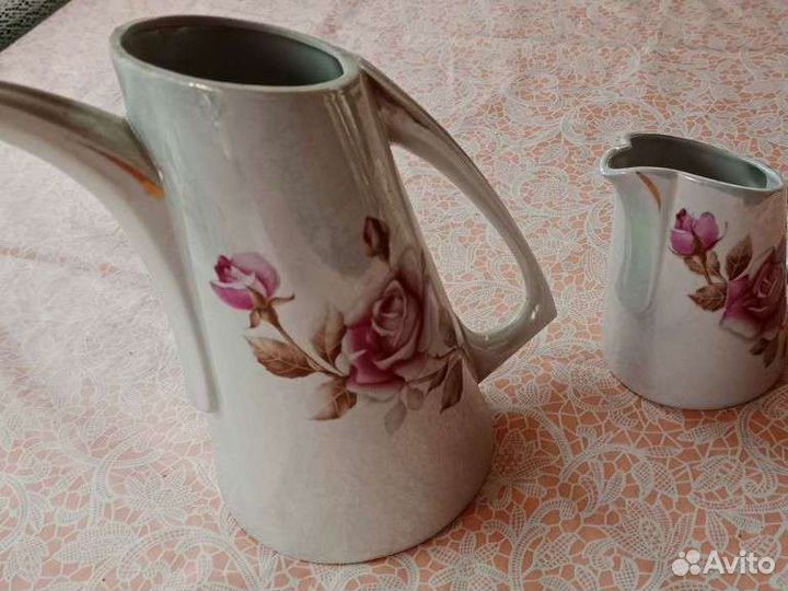 Посуда бу кофейник, молочник, кофейная пара