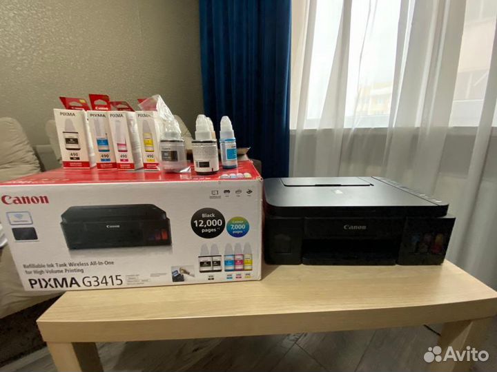 Принтер,сканер,ксерокс Canon pixma G3415,чб,цвет