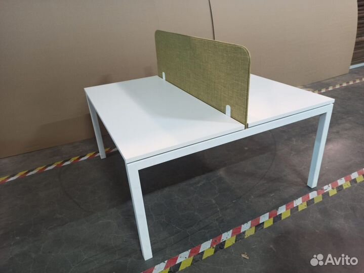 Новые столы на металлокаркасе, бенч система