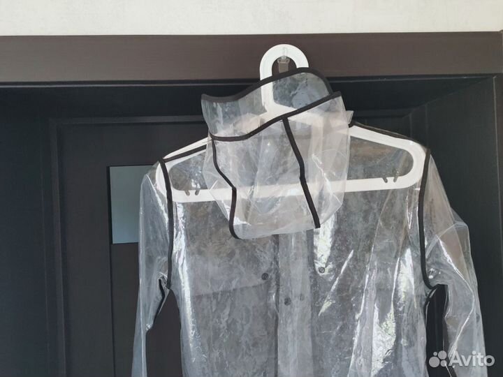 Дождевик прозрачный Дождевик с черной окантовкой