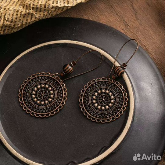 Серьги в этно стиле